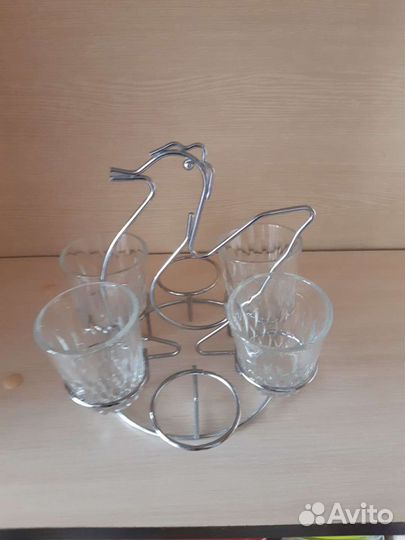 4 Стопки на подставке СССР