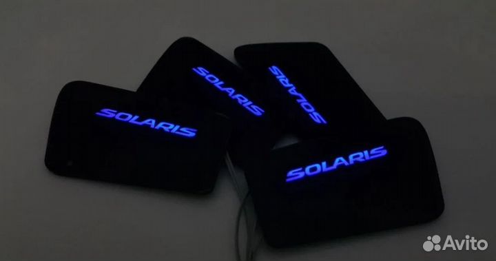 Led Подсветка дверных ручек Hyundai Solaris 1