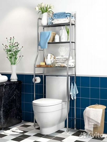 Стеллаж для туалета ванной