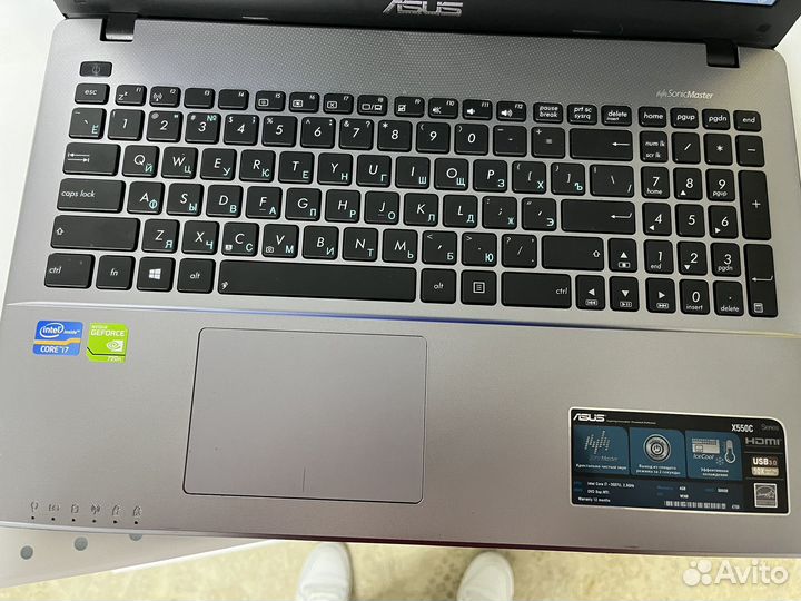 Ноутбук Asus x550c i7, 720m