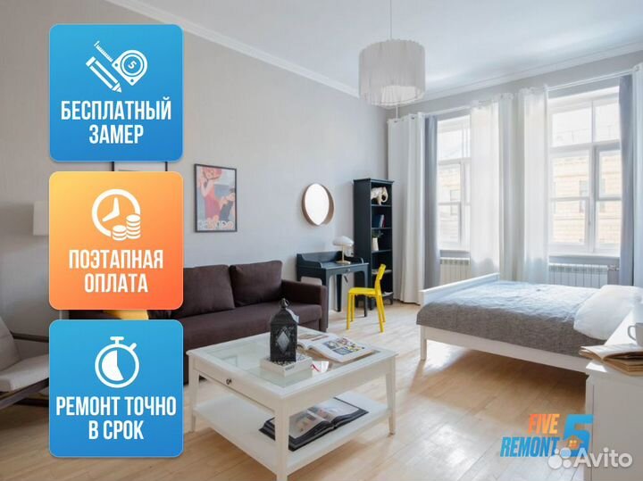 Ремонт квартир под ключ с гарантией