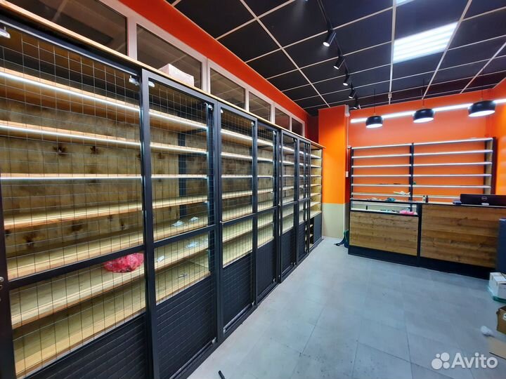 Витрины, стеллажи для вейпов, табака, кальянов