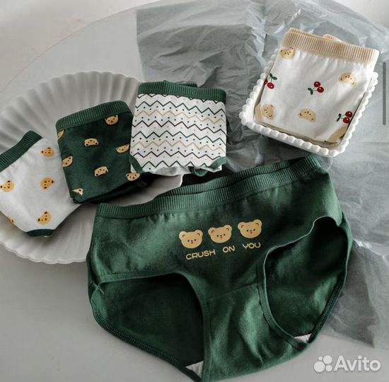 Трусы женские 5 штук пакетом хлопок слипы