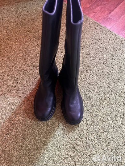 Сапоги кожаные