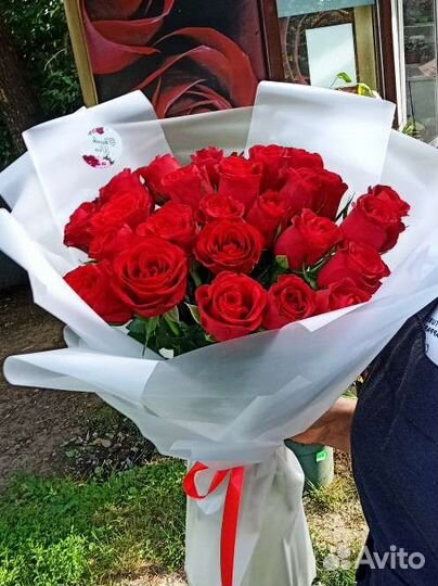 Розы, букет из роз 25. Розы с доставкой