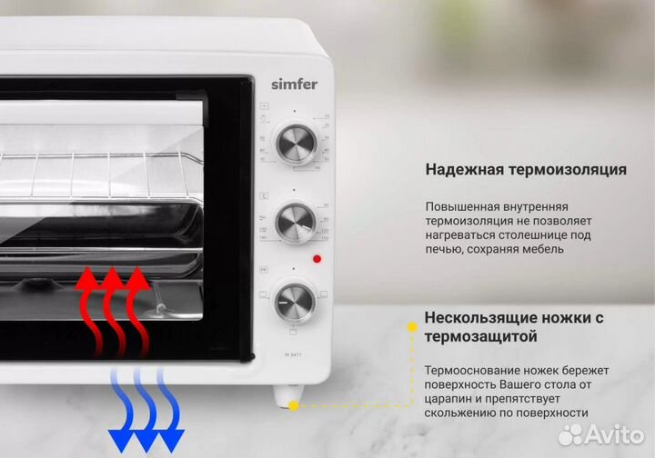 Новая печь Simfer M3411 Albeni Comfort мини печь