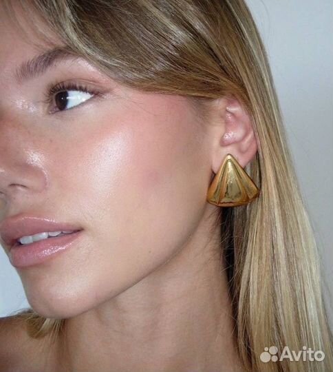 Серьги в стиле Celine винтаж YSL