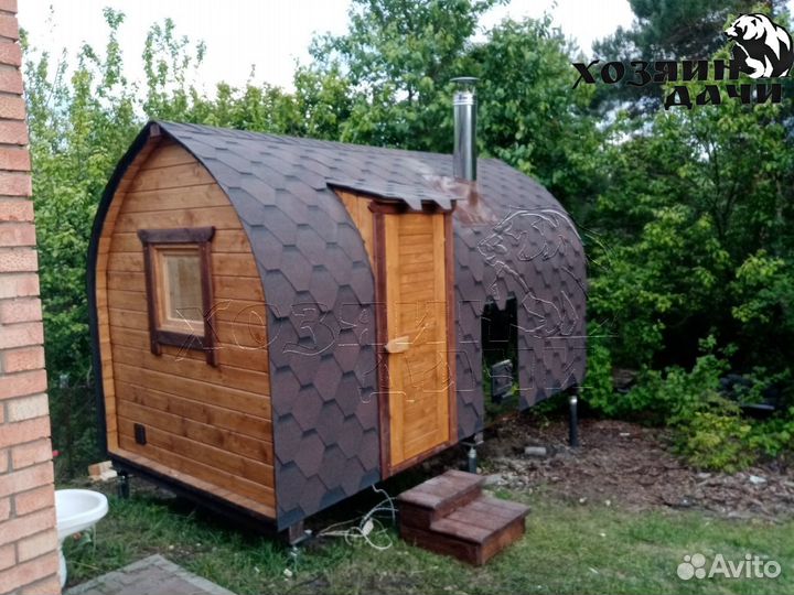 Баня бочка викинг 4 метра