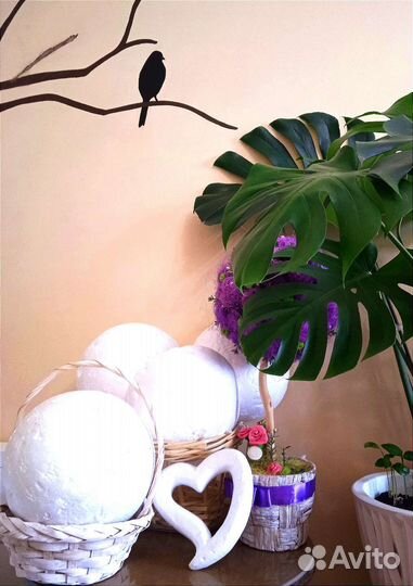 Пенопластовые шары, корзинки