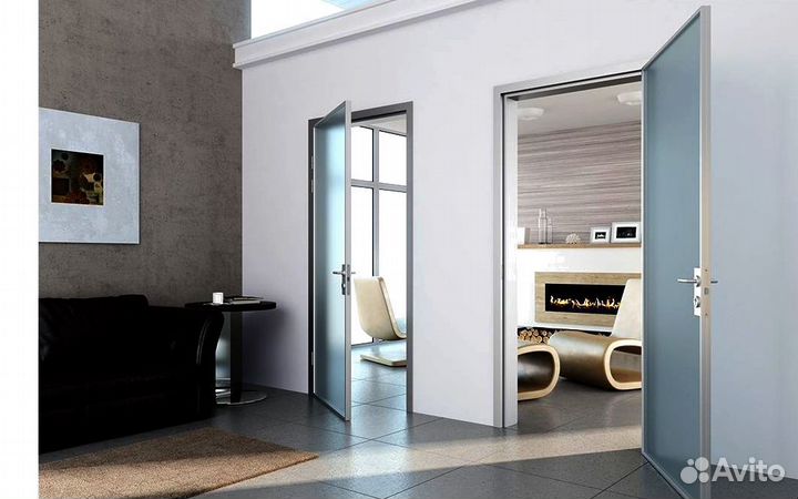 Стеклянные двери