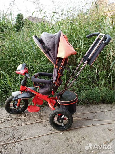 Велосипед коляска с ручкой