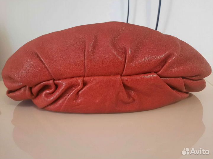 Сумка натуральная кожа красная