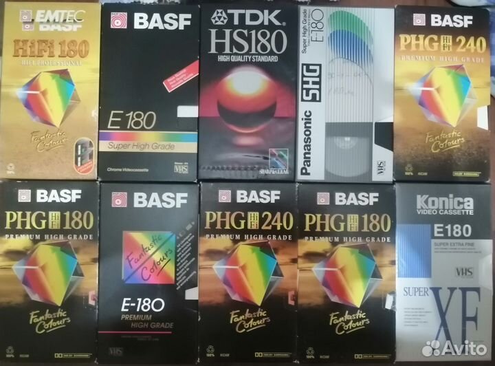 Видеокассеты с записью