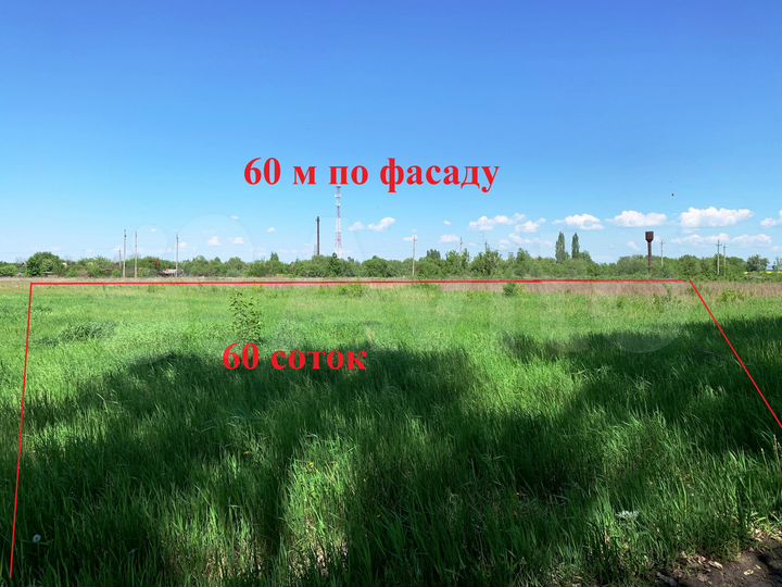Участок 60 сот. (ИЖС)