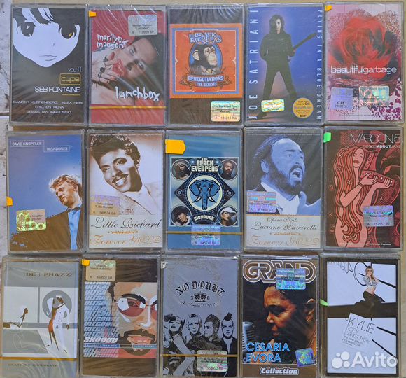 Аудио кассеты со студийными записями запад и наши