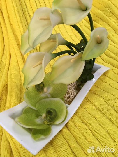 Искусственные цветы композиции