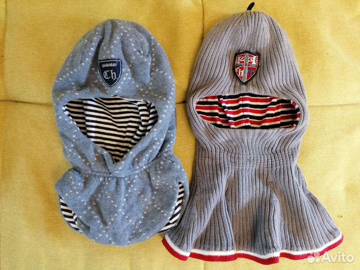 Шапки шлемы 2-4 года весна