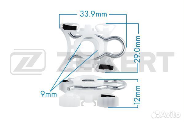 Втулка ползун стеклоподъемника Volvo BMW