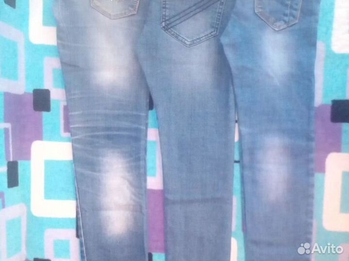 Джинсы для девочки р.128-134