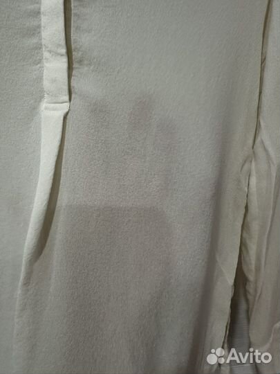 Блузка белая и брюки синие р. S Massimo dutti