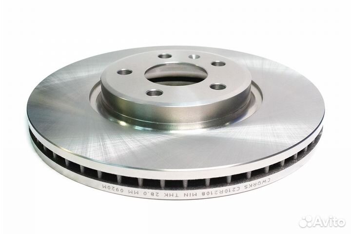 Диск тормозной передний, VAG C210R2108 cworks