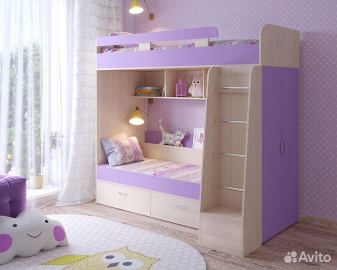 Кровать двухъярусная «Юниор 6»