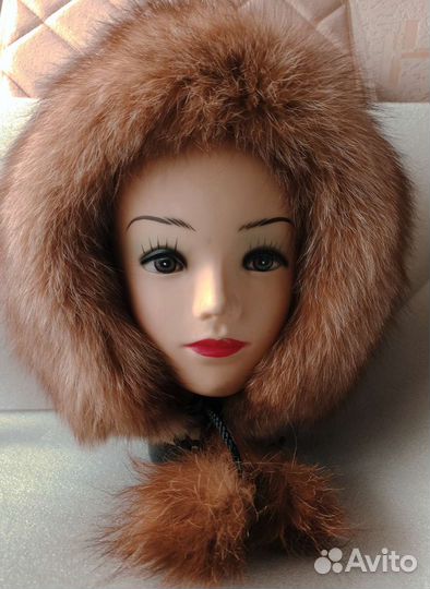 Шапка детская капор меховой