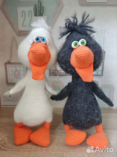 Вязаные игрушки, плюшевый медведь, вязаная зайка