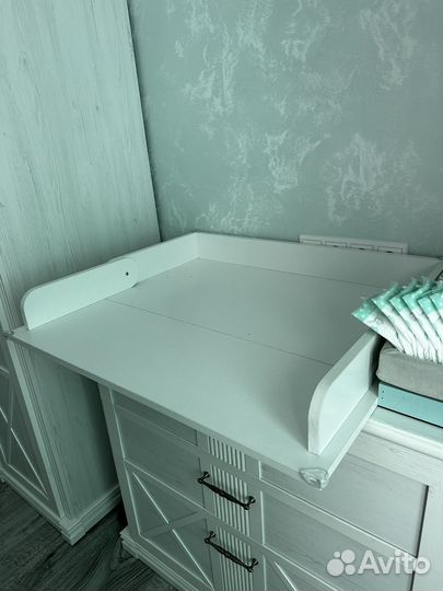 Накладка для пеленания на комод с матрасом