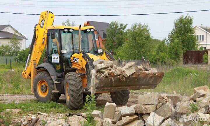 Услуги экскаватора-погрузчика