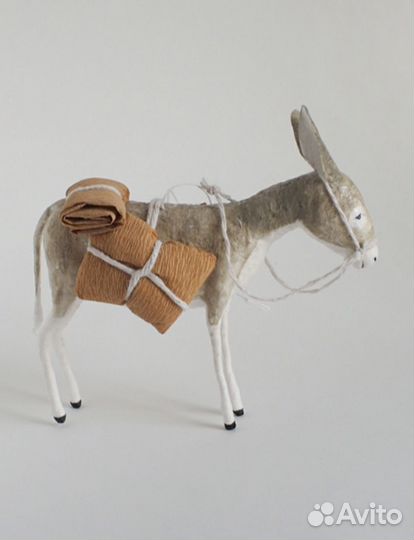 Ослик из ваты