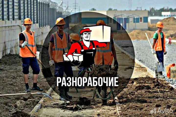 Грузчики разнорабочие