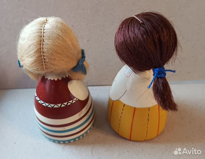 Куклы деревянные сувенирные СССР