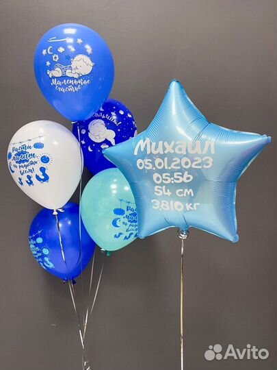 Надуть гелием воздушные шары/ букет из шариков