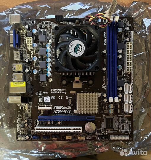 Asrock a75m hvs + amd a6-3500