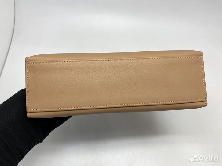 Сумка Hermes Kelly Pochette Swift бежевая