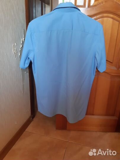 Рубашка школьная для мальчика, с коротким рукавом