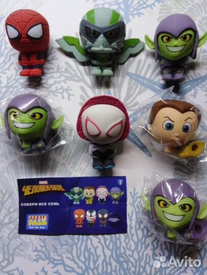 Ластики человек - паук новые