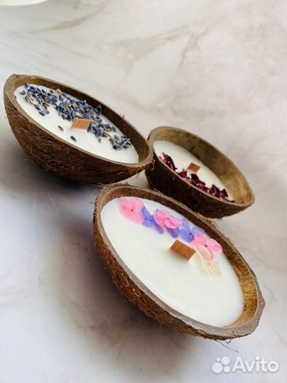 Свеча ручной работы, мыло с люфой