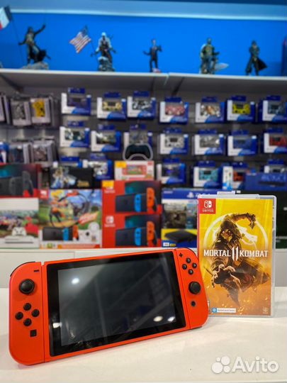 Nintendo Switch Mario Edition + Mortal Kombat 11