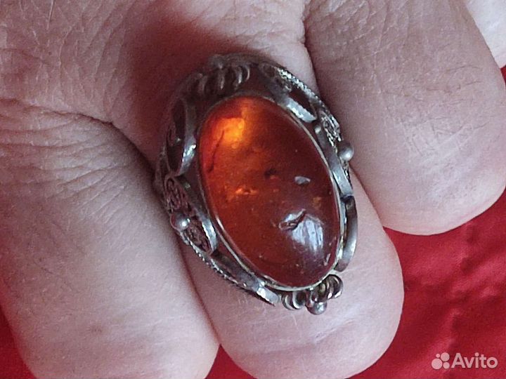 Старинное кольцо и серьги