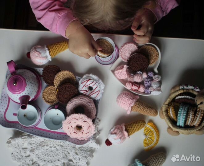 Вязаные сладости,еда