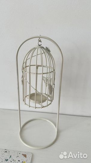 Клетка декоративная белая