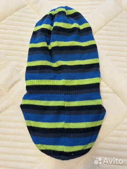 Шапка шлем для мальчика 54 55 шерсть 50