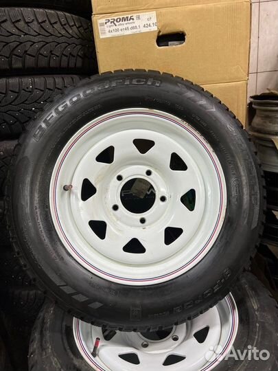 Зимняя BF + ORW 5x139.7 r16 бел с красным #427