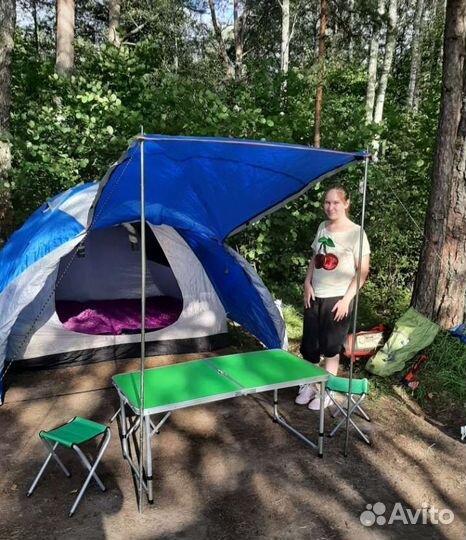 Палатка (навес) шатер с полом для туризма