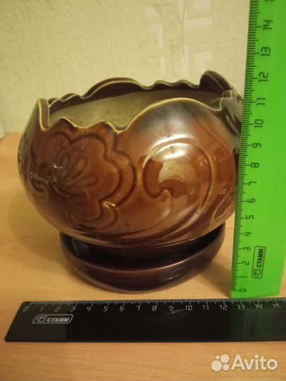 Цветочные керамические горшки