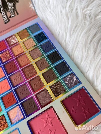 Палитра теней + глиттеры 72 цвета