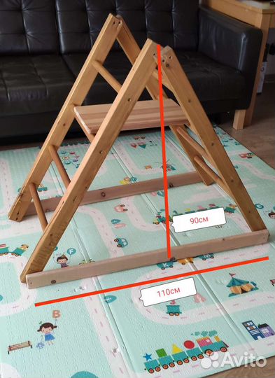Детская горка деревянная лесенка