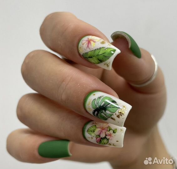 Наращивание ногтей, маникюр, педикюр